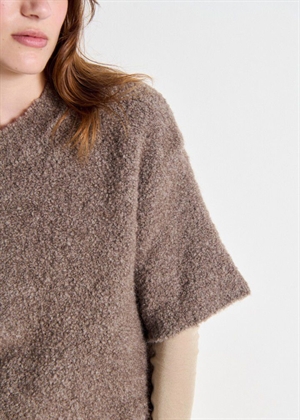 Zolly ss knit Mole Melange American Vintage 